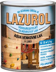 Lazurol Aqua v1303 silnovrstvý polomatný lak na dřevo, 600 g