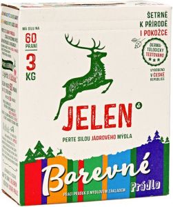 Obrázek 1. produktu Jelen prací prášek Color, 60 praní, 3 kg