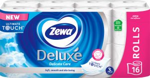 Zewa Deluxe Delicate Care 3vrstvý toaletní papír, 16 rolí, 19,3 m role