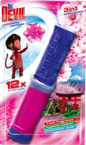 Dr. Devil 3v1 Point Block WC blok v tubě Japanese Garden, 75 ml