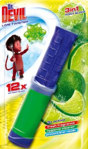 Dr. Devil 3v1 Point Block WC blok v tubě Lime Twister, 75 ml