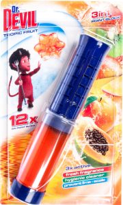 Dr. Devil 3v1 Point Block WC blok v tubě Tropic Fruit, 75 ml