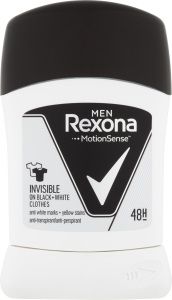 Rexona Men tuhý antiperspirant Invisible Black + White, 50 ml