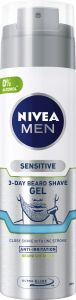 Nivea Men Sensitive gel na holení na 3denní strniště, 200 ml
