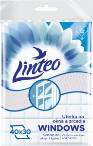 Linteo Švédská utěrka na okna a zrcadla, 40 × 30 cm, gramáž 300 g/m²