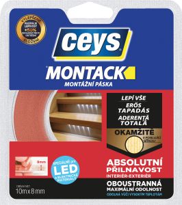Ceys Montack montážní páska pro led kabely, 18 mm × 10 m