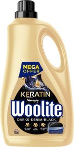 Woolite Keratin Therapy Darks Denim Black prací gel, 3,6 l, 60 dávek