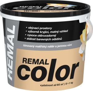 REMAL Color malířská barva na zeď 200 mandle, 5 + 1 kg