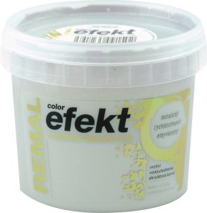 REMAL Color Efekt omyvatelná dekorační barva, 0910 stříbrná perleť, 250 g