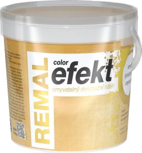 REMAL Color Efekt omyvatelná dekorační barva, 0950 zlatý, 400 g