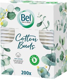 Bel Cosmetic vatové tyčinky papírové, box 200 ks