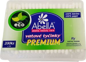 AbellA Premium ECO vatové tyčinky box, 200 ks