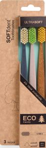 SOFTdent Eco zubní kartáček, extra měkký, 3 ks