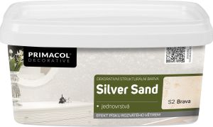Primacol Decorative Silver Sand dekorativní strukturální barva, S1 Blanca, 1 l