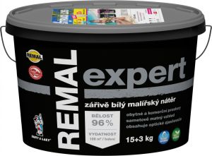 REMAL Expert zářivě bílá malířská barva na zeď, 1 kg