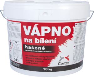 Vápno na bílení, hašená vápenná barva, Čerťák, 10 kg