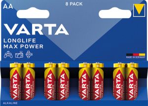Varta Longlife Max Power AA tužkové baterie 8 ks