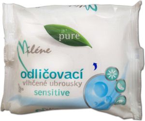 Milene Pure Sensitive odličovací vlhčené ubrousky, 25 ks