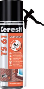 Ceresit TS 61 trubičková PU montážní pěna, 500 ml
