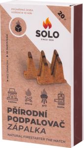 Solo přírodní podpalovač zápalka, 20 podpalů