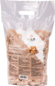 Solo přírodní dřevitá vlna podpalovač svitky, 100 podpalů