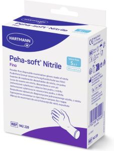 Peha-soft Nitril Jednorázové ochranné rukavice velikost S, 10 ks