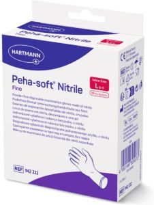 Peha-Soft nitrilové rukavice bez latexu, velikost L, 10 ks