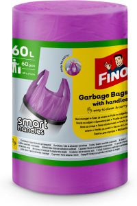 Fino Color pytle do odpadkového koše, 60 l, 13µm, 60 ks