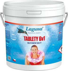 Laguna 6 v 1 multifunkční tablety pro celosezónní údržbu vody v bazénu, 3,2 kg