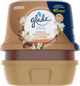 Glade osvěžovač vzduchu gel do koupelny Sensual Sandalwood & Jasmine, 180 g