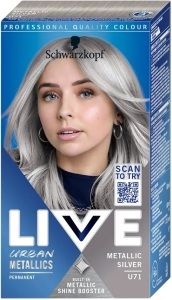 Schwarzkopf Live Urban Metallics barva na vlasy U71 Metallic Silver
