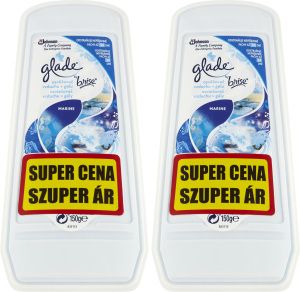 Glade osvěžovač vzduchu Gel Pure Clean Marine duo pack 2× 150 g