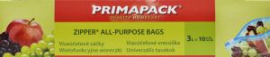 Primapack Zipper víceúčelové sáčky 3 l, 10 ks