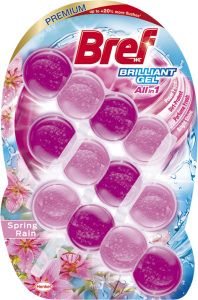Bref Brilliant Gel Spring Rain WC blok 3× 42 g
