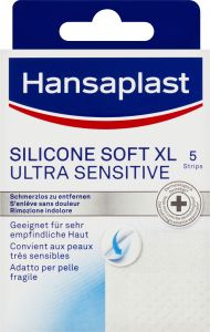 Hansaplast náplasti Silicone Soft Ultra Sensitive XL, 5 ks