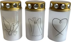 Bony Vatikánka s motivem hřbitovní svíčka