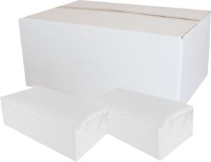 Papírové ručníky ZZ do zásobovače, 1vrstvé, extra bílé, 4000 ks