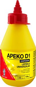 APEKO D1 lepidlo na dřevo, papír, kůži s aplikátorem, 130 g