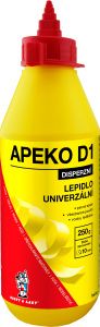 APEKO D1 lepidlo na dřevo, papír, kůži s aplikátorem, 250 g