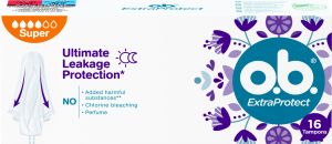O.B. ExtraProtect Super tampony, 16 ks