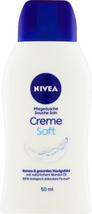 Nivea Creme Soft Pečující sprchový gel, 50 ml