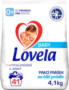 Lovela na bílé prací prášek pro miminka, 41 praní, 4,1 kg