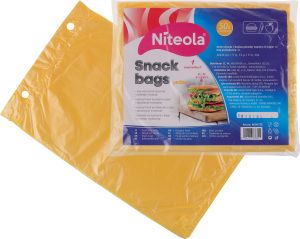 Niteola svačinové sáčky, HDPE, 20 × 30 cm, síla 12 µ, žluté, 50 ks