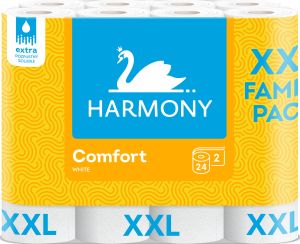 Harmony Comfort XXL 2vrstvý toaletní papír, 24 rolí, 18,2 m role