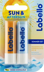 Labello Sun Protect + Hydro Care sada balzámů na rty, 2× 4,8 g