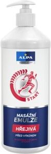 Obrázek 1. produktu Alpa masážní emulze hřejivá se zázvorem 1000 ml