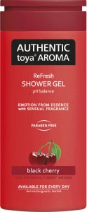 Authentic Toya Aroma Black Cherry sprchový gel, 400 ml