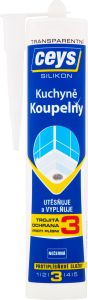 Ceys Koupelny a kuchyně silikon, transparentní, 280 ml