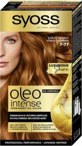 Syoss Oleo Intense Color barva na vlasy bez amoniaku 7-77 Zářivě měděný