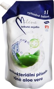 Miléne Aloe Vera tekuté antibakteriální mýdlo, náplň 1 l